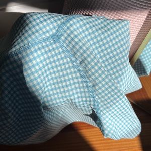 nike gingham biker shorts